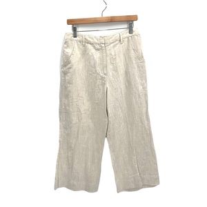 Two Star Dog TSD Tan Linen Blend Loose Fitting Light Weight Pants Slacks Medium